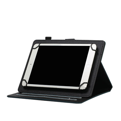 For 7 inch Universal Solid Color Horizontal Flip Leather Case with Card Slots & Holder & Pen Slot(Dark Green) - 7 inch by buy2fix | Online Shopping UK | buy2fix