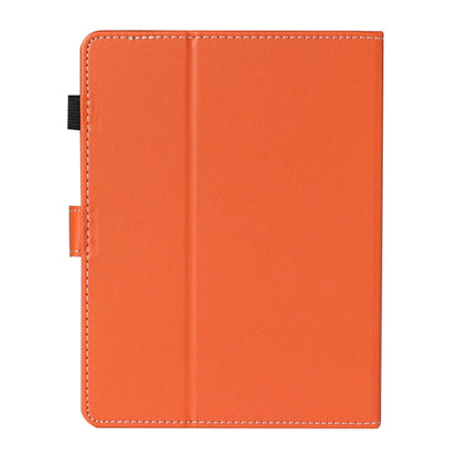 For 8 inch Universal Solid Color Horizontal Flip Leather Case with Card Slots & Holder & Pen Slot(Orange) - 8 inch by buy2fix | Online Shopping UK | buy2fix