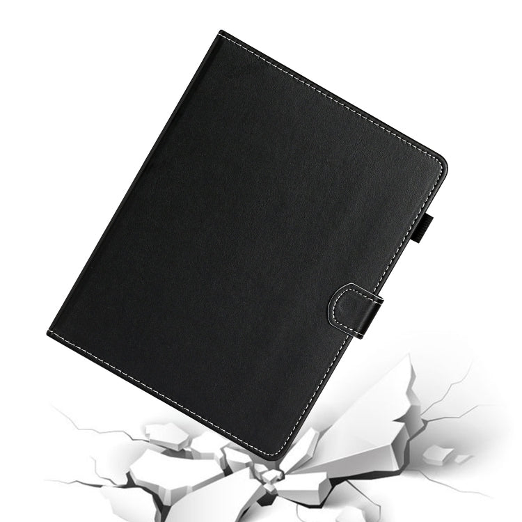 For 8 inch Universal Solid Color Horizontal Flip Leather Case with Card Slots & Holder & Pen Slot(Black) - 8 inch by buy2fix | Online Shopping UK | buy2fix