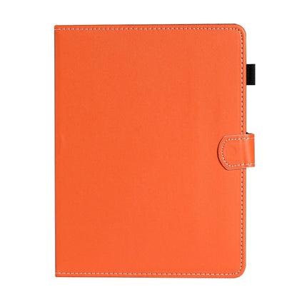 For 10 inch Universal Solid Color Horizontal Flip Leather Case with Card Slots & Holder & Pen Slot(Orange) - 10 - 11 inch by buy2fix | Online Shopping UK | buy2fix