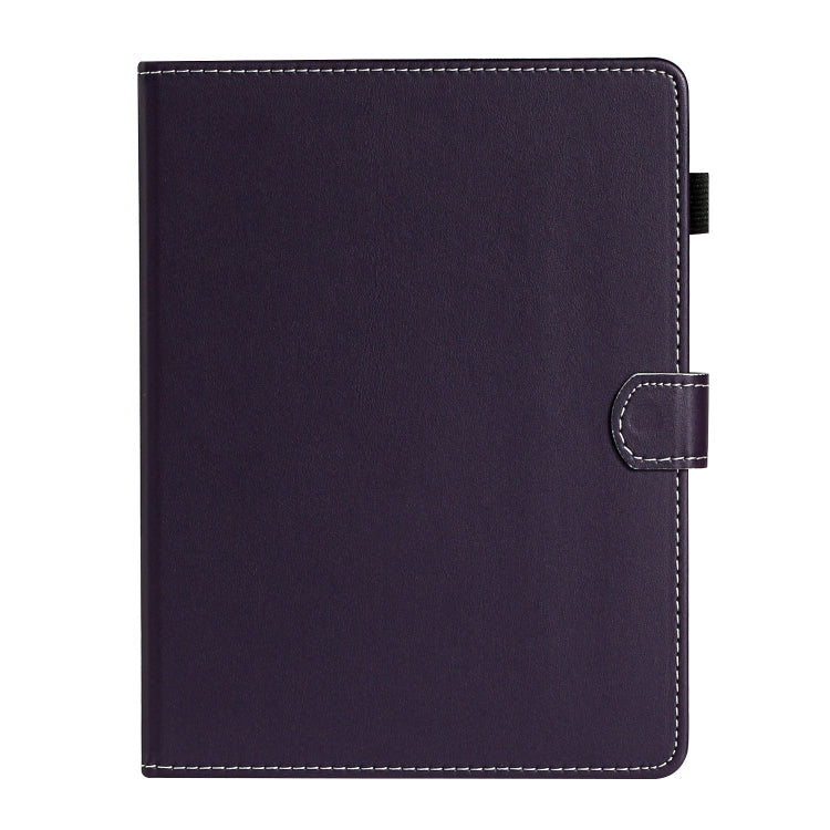 For 10 inch Universal Solid Color Horizontal Flip Leather Case with Card Slots & Holder & Pen Slot(Purple) - 10 - 11 inch by buy2fix | Online Shopping UK | buy2fix
