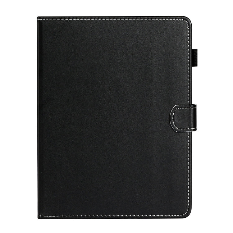 For 10 inch Universal Solid Color Horizontal Flip Leather Case with Card Slots & Holder & Pen Slot(Black) - 10 - 11 inch by buy2fix | Online Shopping UK | buy2fix