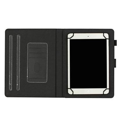 For 10 inch Universal Solid Color Horizontal Flip Leather Case with Card Slots & Holder & Pen Slot(Black) - 10 - 11 inch by buy2fix | Online Shopping UK | buy2fix
