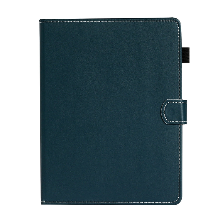 For 10 inch Universal Solid Color Horizontal Flip Leather Case with Card Slots & Holder & Pen Slot(Dark Green) - 10 - 11 inch by buy2fix | Online Shopping UK | buy2fix