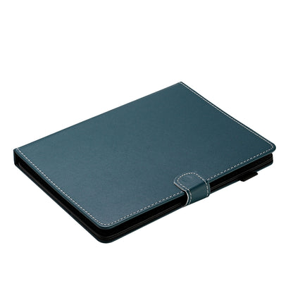 For 10 inch Universal Solid Color Horizontal Flip Leather Case with Card Slots & Holder & Pen Slot(Dark Green) - 10 - 11 inch by buy2fix | Online Shopping UK | buy2fix
