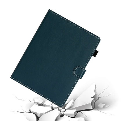 For 10 inch Universal Solid Color Horizontal Flip Leather Case with Card Slots & Holder & Pen Slot(Dark Green) - 10 - 11 inch by buy2fix | Online Shopping UK | buy2fix