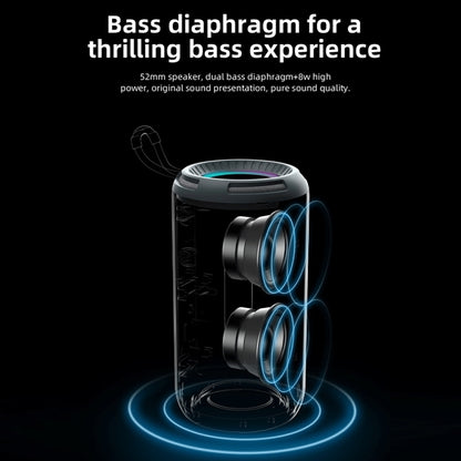 T&G TG-656 Portable Wireless 3D Stereo Subwoofer Bluetooth Speaker Support FM / LED Atmosphere Light(Blue) - Desktop Speaker by T&G | Online Shopping UK | buy2fix