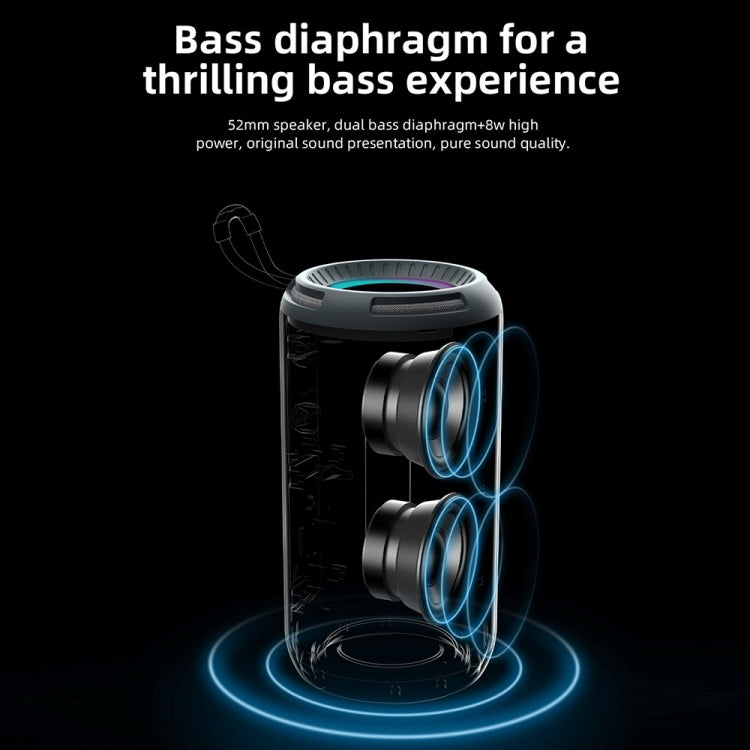 T&G TG-656 Portable Wireless 3D Stereo Subwoofer Bluetooth Speaker Support FM / LED Atmosphere Light(Red) - Desktop Speaker by T&G | Online Shopping UK | buy2fix