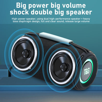T&G TG-657 Portable Wireless 3D Stereo Subwoofer Bluetooth Speaker Support FM / LED Atmosphere Light(Purple) - Desktop Speaker by T&G | Online Shopping UK | buy2fix