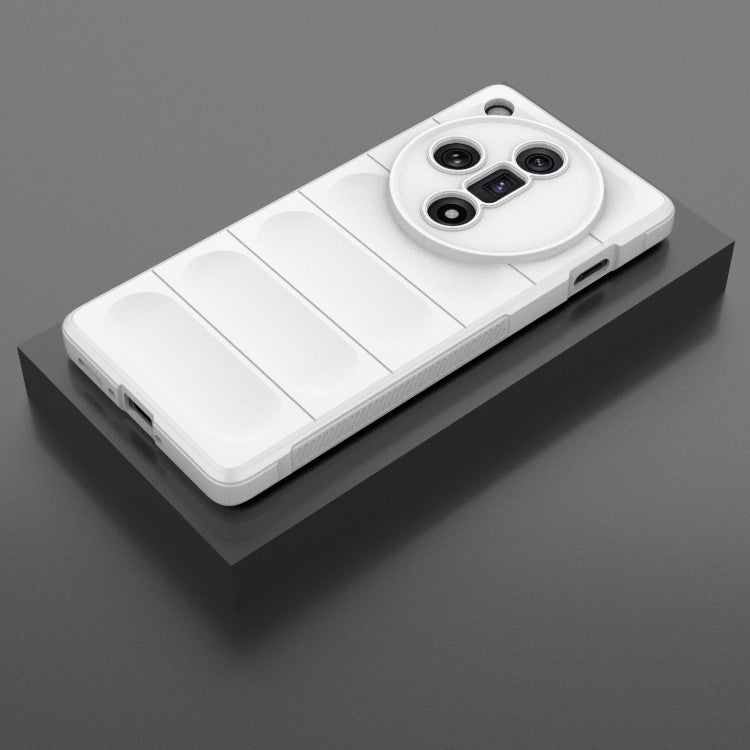 For OPPO Find X7 5G Magic Shield TPU + Flannel Phone Case(White) by buy2fix