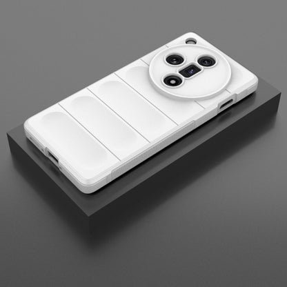 For OPPO Find X7 5G Magic Shield TPU + Flannel Phone Case(White) by buy2fix