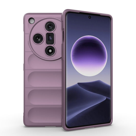 For OPPO Find X7 5G Magic Shield TPU + Flannel Phone Case(Purple) by buy2fix