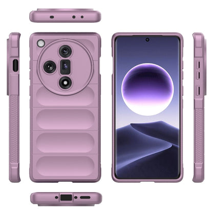 For OPPO Find X7 5G Magic Shield TPU + Flannel Phone Case(Purple) by buy2fix