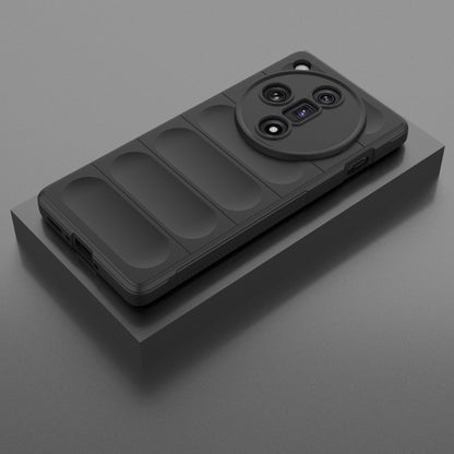 For OPPO Find X7 5G Magic Shield TPU + Flannel Phone Case(Black) by buy2fix