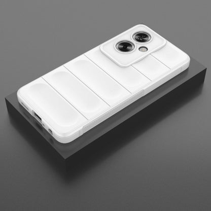 For OPPO A79 5G Global Magic Shield TPU + Flannel Phone Case(White) by buy2fix