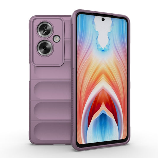 For OPPO A79 5G Global Magic Shield TPU + Flannel Phone Case(Purple) by buy2fix