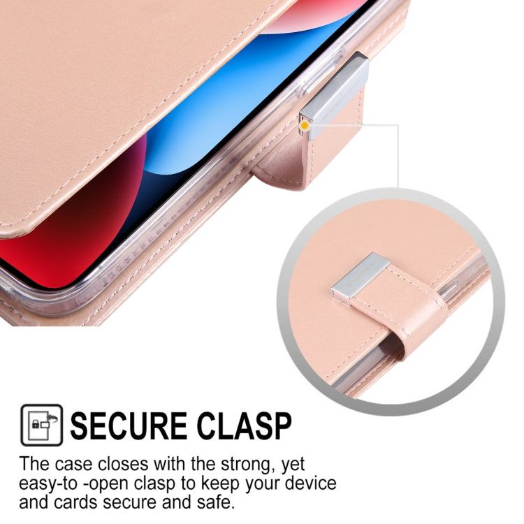 For iPhone 15 Plus GOOSPERY RICH DIARY Crazy Horse Texture Leather Phone Case(Rose Red) - iPhone 15 Plus Cases by GOOSPERY | Online Shopping UK | buy2fix