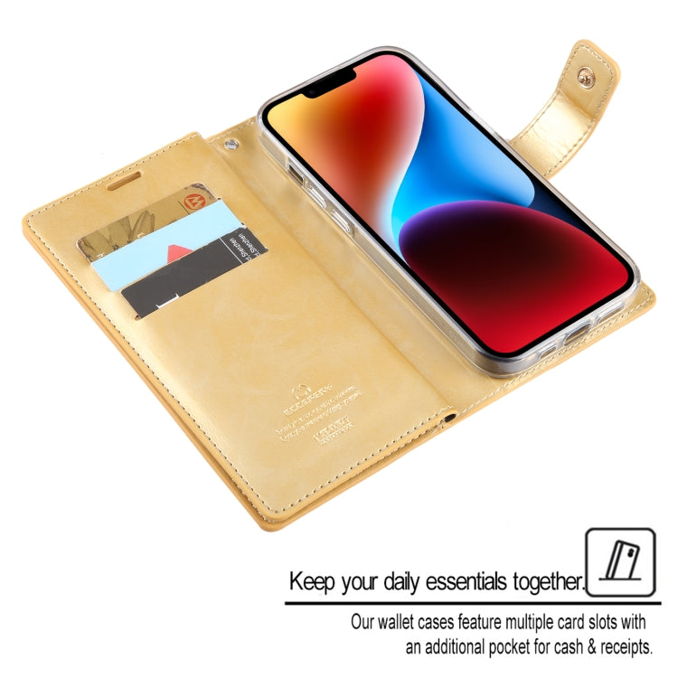 For iPhone 15 Plus GOOSPERY MANSOOR DIARY 9 Card Slots Leather Phone Case(Rose Red) - iPhone 15 Plus Cases by GOOSPERY | Online Shopping UK | buy2fix