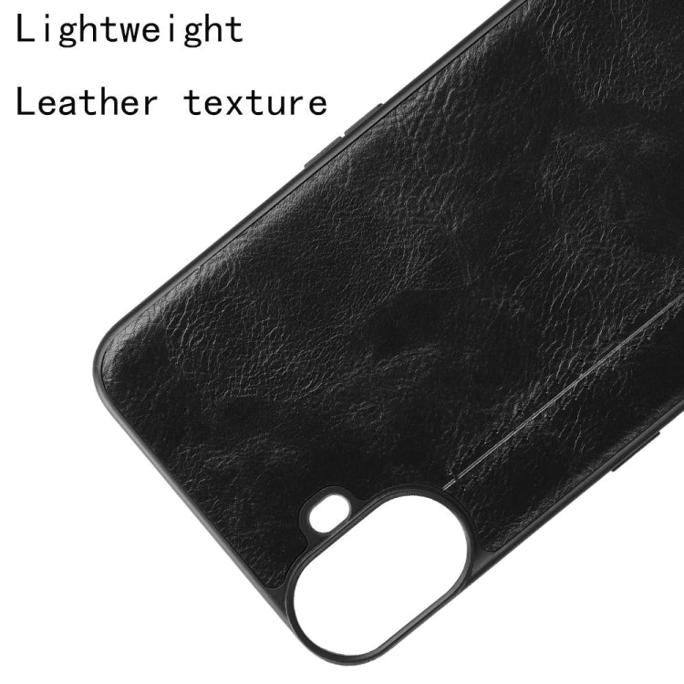 For Nothing CMF Phone 1 Cow Pattern Sewing Back Cover Phone Case(Black) - Nothing Cases by buy2fix | Online Shopping UK | buy2fix