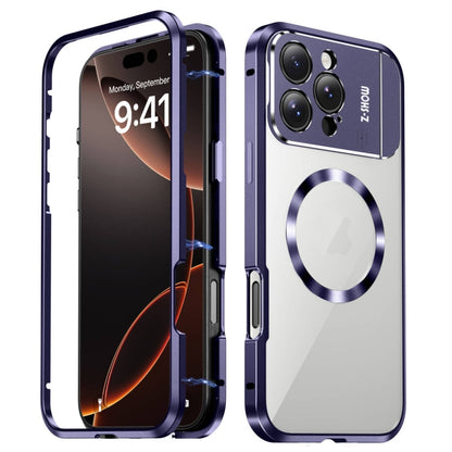 For iPhone 16 Pro Max Aromatherapy Holder Single-sided MagSafe Magnetic Phone Case(Purple) - iPhone 16 Pro Max Cases by buy2fix | Online Shopping UK | buy2fix