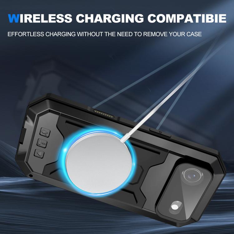 For iPhone Air R-JUST Sliding Camera IP54 Life Waterproof Holder Phone Case(Black) - iPhone Air Cases by R-JUST | Online Shopping UK | buy2fix