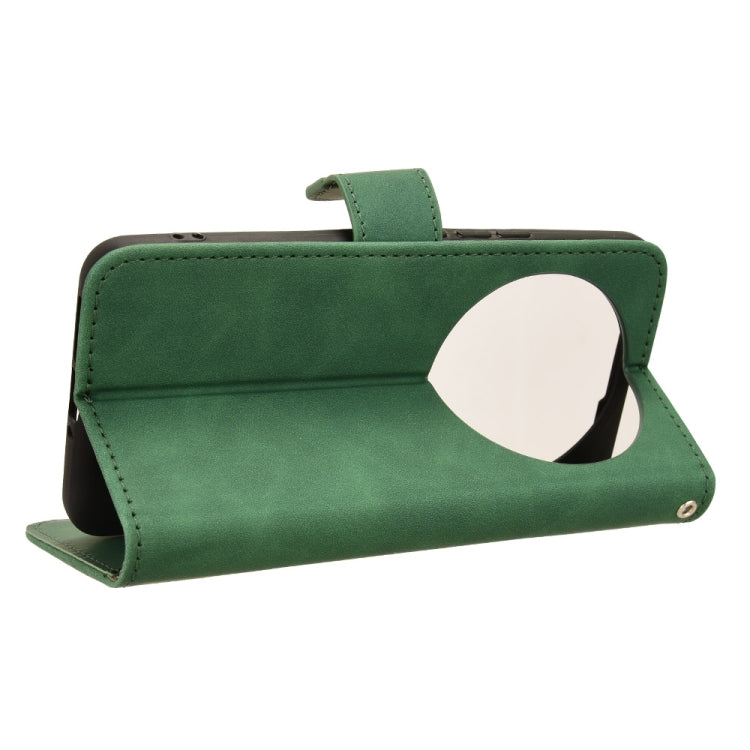 For Xiaomi 14 Ultra Skin Feel Magnetic Flip Leather Phone Case(Green) - Xiaomi 14 Ultra Cases by buy2fix | Online Shopping UK | buy2fix