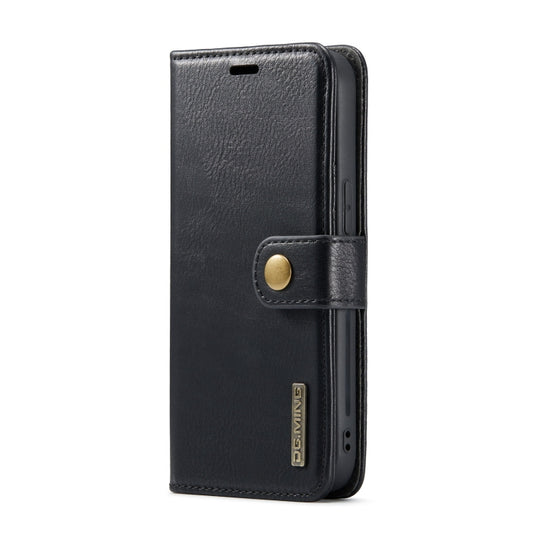 For iPhone 15 Plus DG.MING Crazy Horse Texture Detachable Magnetic Leather Phone Case(Black) - iPhone 15 Plus Cases by DG.MING | Online Shopping UK | buy2fix