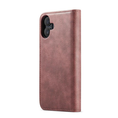 For iPhone 17 DG.MING Crazy Horse Texture Detachable Magnetic Leather Phone Case(Red) - iPhone 17 Cases by DG.MING | Online Shopping UK | buy2fix