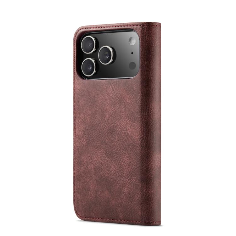 For iPhone 17 Pro DG.MING Crazy Horse Texture Detachable Magnetic Leather Phone Case(Red) - iPhone 17 Pro Cases by DG.MING | Online Shopping UK | buy2fix