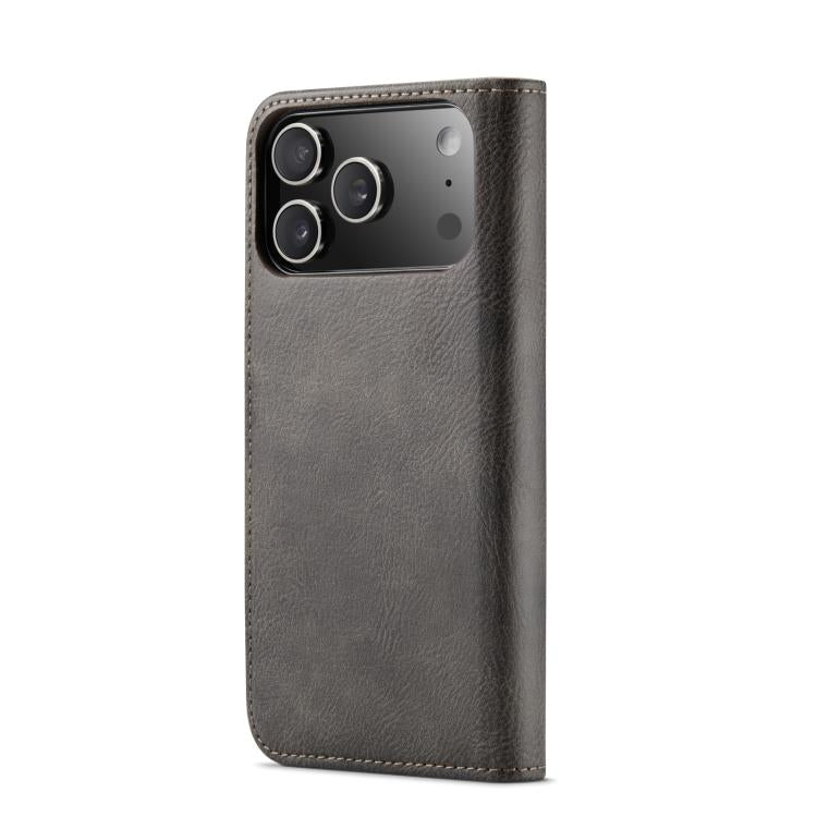 For iPhone 17 Pro Max DG.MING Crazy Horse Texture Detachable Magnetic Leather Phone Case(Grey) - iPhone 17 Pro Max Cases by DG.MING | Online Shopping UK | buy2fix