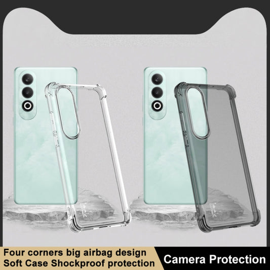 For OnePlus Nord CE4 5G imak Shockproof Airbag TPU Phone Case(Transparent Black) - OnePlus Cases by imak | Online Shopping UK | buy2fix