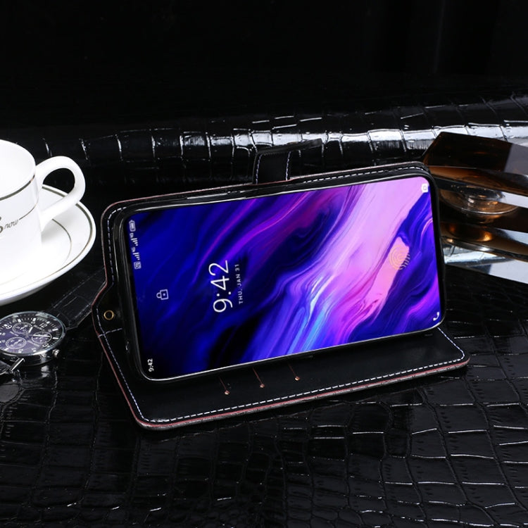 For Umidigi S5 Pro idewei Crocodile Texture Horizontal Flip Leather Case with Holder & Card Slots & Wallet(Black) - More Brand by idewei | Online Shopping UK | buy2fix