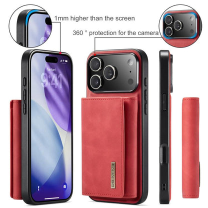 For iPhone 17 Pro Max DG.MING M1 Series 3-Fold Multi Card Wallet Leather Phone Case(Red) - iPhone 17 Pro Max Cases by DG.MING | Online Shopping UK | buy2fix
