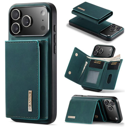For iPhone 17 Pro Max DG.MING M1 Series 3-Fold Multi Card Wallet Leather Phone Case(Green) - iPhone 17 Pro Max Cases by DG.MING | Online Shopping UK | buy2fix