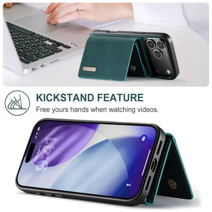 For iPhone 17 Pro Max DG.MING M1 Series 3-Fold Multi Card Wallet Leather Phone Case(Green) - iPhone 17 Pro Max Cases by DG.MING | Online Shopping UK | buy2fix