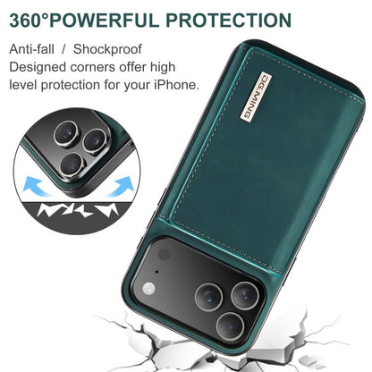 For iPhone 17 Pro Max DG.MING M1 Series 3-Fold Multi Card Wallet Leather Phone Case(Green) - iPhone 17 Pro Max Cases by DG.MING | Online Shopping UK | buy2fix