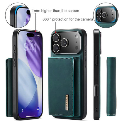 For iPhone 17 Pro Max DG.MING M1 Series 3-Fold Multi Card Wallet Leather Phone Case(Green) - iPhone 17 Pro Max Cases by DG.MING | Online Shopping UK | buy2fix