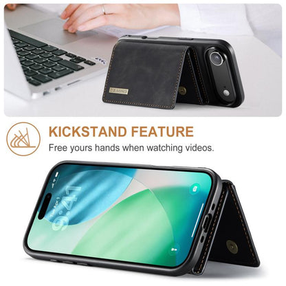 For iPhone 17 Air DG.MING M1 Series 3-Fold Multi Card Wallet Leather Phone Case(Black) - iPhone 17 Air Cases by DG.MING | Online Shopping UK | buy2fix