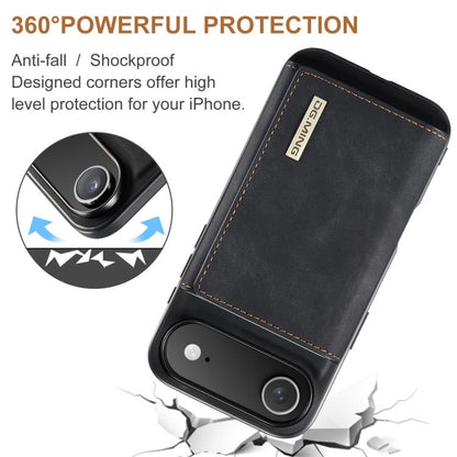 For iPhone 17 Air DG.MING M1 Series 3-Fold Multi Card Wallet Leather Phone Case(Black) - iPhone 17 Air Cases by DG.MING | Online Shopping UK | buy2fix