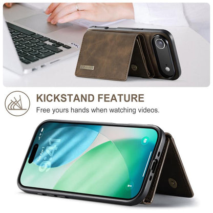 For iPhone 17 Air DG.MING M1 Series 3-Fold Multi Card Wallet Leather Phone Case(Coffee) - iPhone 17 Air Cases by DG.MING | Online Shopping UK | buy2fix