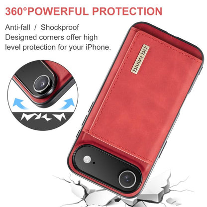 For iPhone Air DG.MING M1 Series 3-Fold Multi Card Wallet Leather Phone Case(Red) - iPhone Air Cases by DG.MING | Online Shopping UK | buy2fix