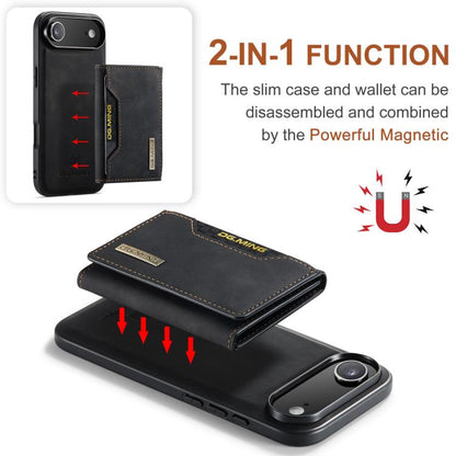 For iPhone 17 Air DG.MING M2 Series 3-Fold Card Bag Wallet Leather Phone Case(Black) - iPhone 17 Air Cases by DG.MING | Online Shopping UK | buy2fix