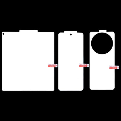 For vivo X Fold3 Pro 3 in 1 Full Screen Protector Explosion-proof Hydrogel Film by buy2fix