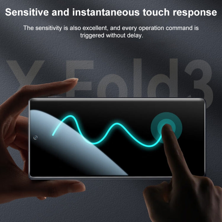 For vivo X Fold3 Pro 3 in 1 Full Screen Protector Explosion-proof Hydrogel Film by buy2fix