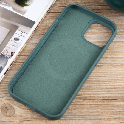 For iPhone 14 MagSafe Liquid Silicone Phone Case(Deep Green) by buy2fix