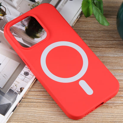 For iPhone 12 Pro MagSafe Liquid Silicone Phone Case(Red) by buy2fix