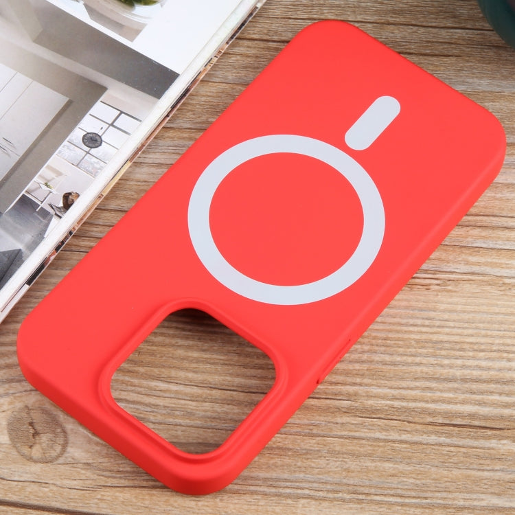 For iPhone 12 Pro MagSafe Liquid Silicone Phone Case(Red) by buy2fix