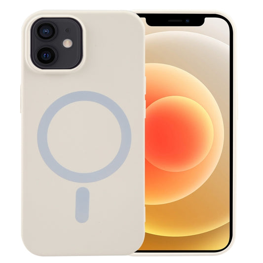 For iPhone 12 MagSafe Liquid Silicone Phone Case(White) by buy2fix