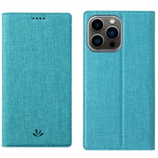 For iPhone 15 Pro Max ViLi DMX Series Shockproof TPU + PU Leather Magnetic Attraction Horizontal Flip Case(Blue)