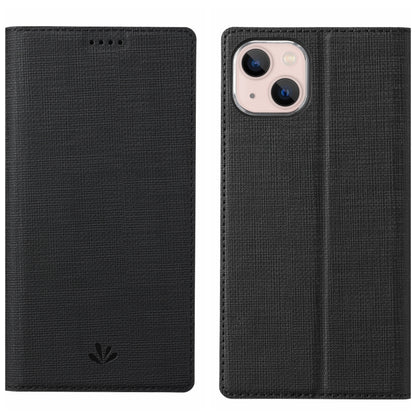 For iPhone 15 ViLi DMX Series Shockproof TPU + PU Leather Magnetic Attraction Horizontal Flip Case(Black) - iPhone 15 Cases by ViLi | Online Shopping UK | buy2fix